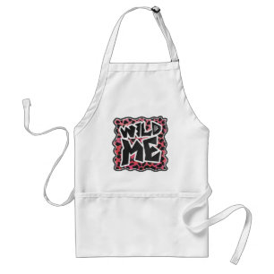 Dalmatian Black and Red with Wild Me Adult Apron