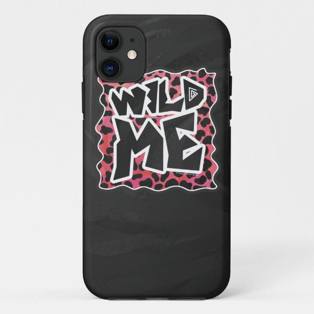 Dalmatian Black and Red with Wild Me Case-Mate iPhone Case (Back)