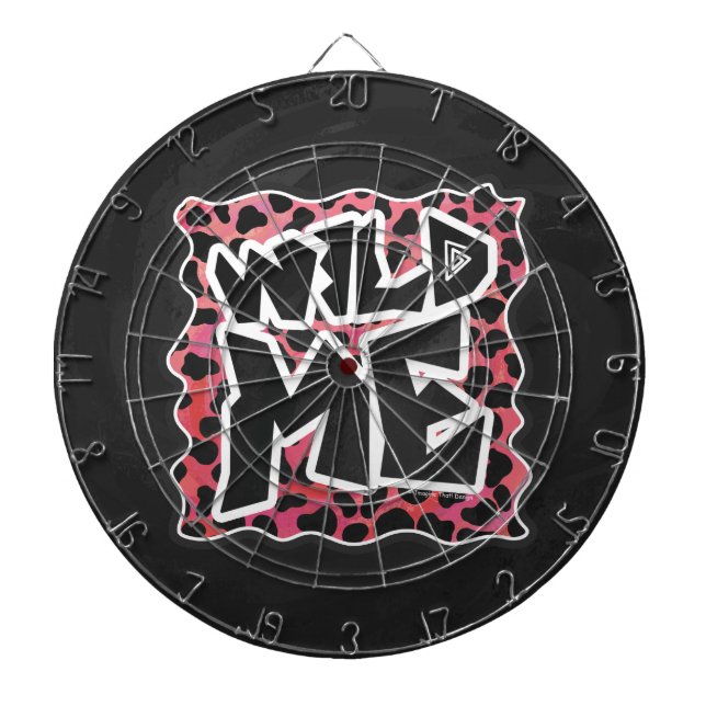 Dalmatian Black and Red with Wild Me Dart Board (Front)
