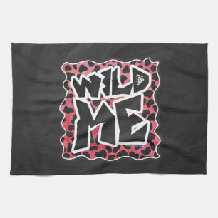 Dalmatian Black and Red with Wild Me Kitchen Towel