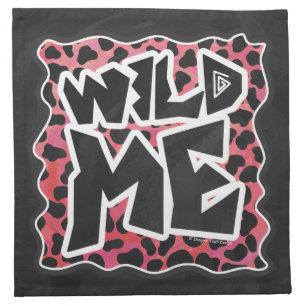 Dalmatian Black and Red with Wild Me Napkin