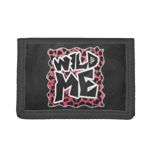 Dalmatian Black and Red with Wild Me Trifold Wallet