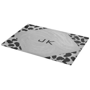 Dalmatian Black and White Print Cutting Board