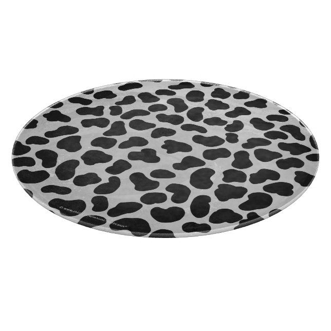 Dalmatian Black and White Print Cutting Board (Corner)