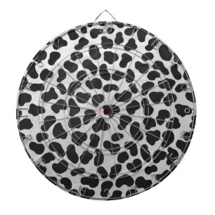 Dalmatian Black and White Print Dartboard