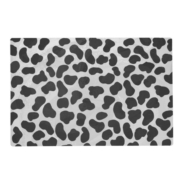 Dalmatian Black and White Print Placemat (Front)