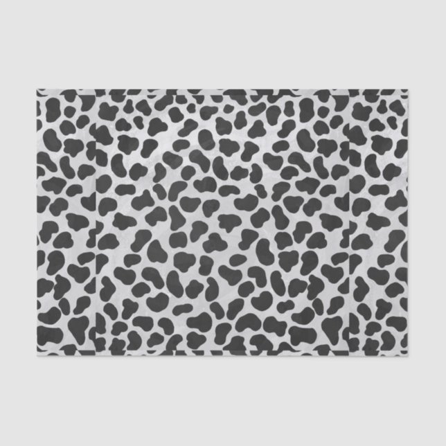 Dalmatian Black and White Print Tissue Paper (Front)