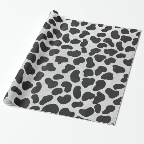 Dalmatian Black and White Print Wrapping Paper