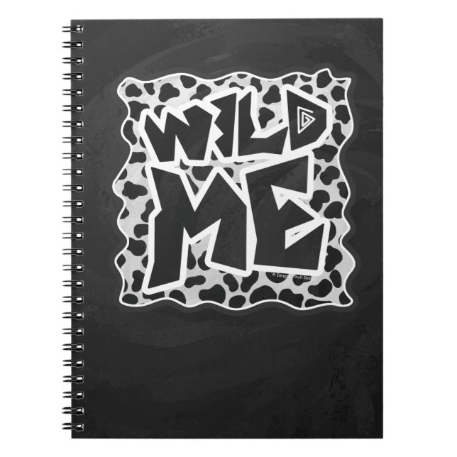 Dalmatian Black and White with Wild Me Notebook (Front)