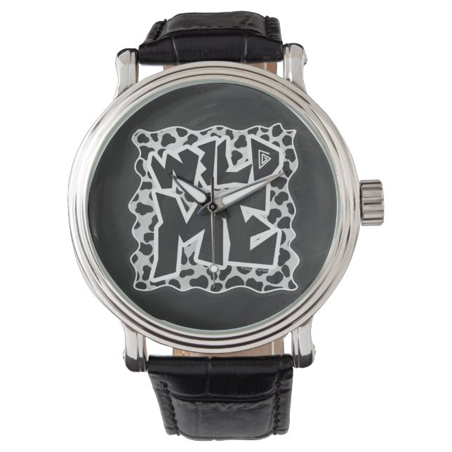 Dalmatian Black and White with Wild Me Watch (Front)