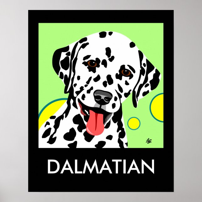 Dalmatian Breed Art Poster (Front)