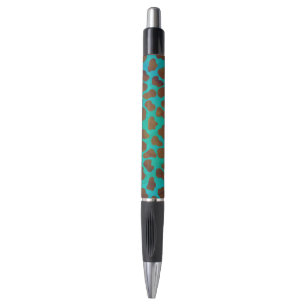 Dalmatian Brown and Teal Print Pen