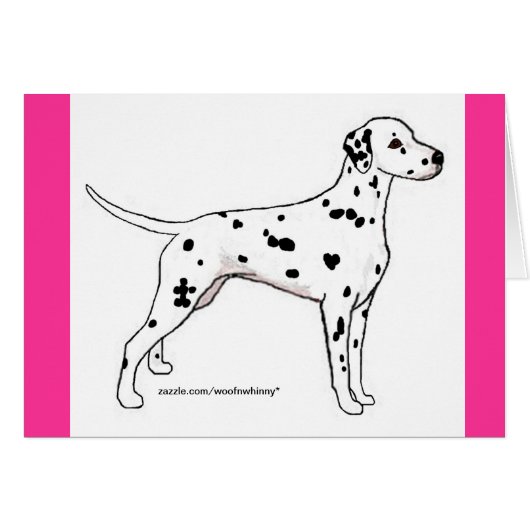 Dalmatian Cards: Black-Spotted Cards (Front Horizontal)
