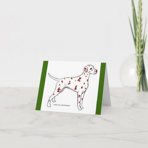 Dalmatian Cards Liver_Spotted Card