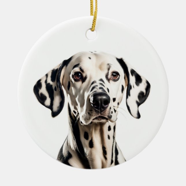 Dalmatian Ceramic Ornament (Front)