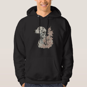 Dalmatian Cherry Blossom Dog Breed Japanese Sakura Hoodie