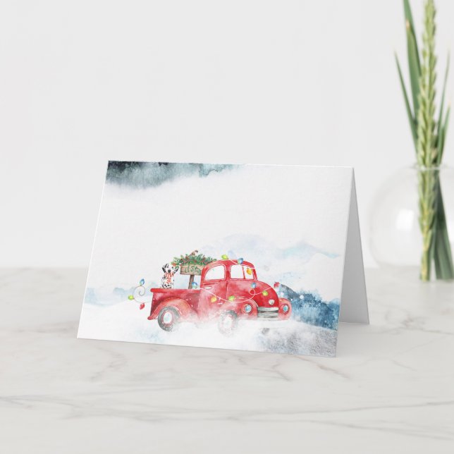 Dalmatian Christmas Card (Front)