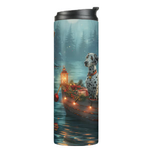Dalmatian Christmas Festive Voyage Thermal Tumbler