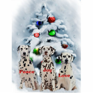 Dalmatian Christmas Gifts Cutout