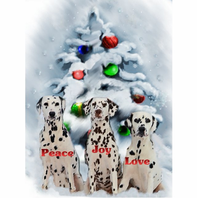Dalmatian Christmas Gifts Cutout (Front)
