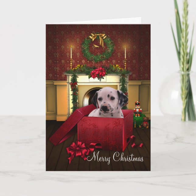 Dalmatian Christmas Holiday Card (Front)