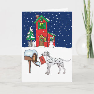 Dalmatian Christmas Holiday Card