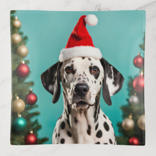 Dalmatian Christmas Trinket Tray