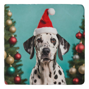 Dalmatian Christmas Trivet