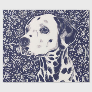 Dalmatian christmas wrapping paper