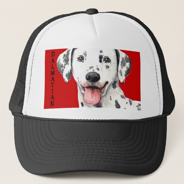 Dalmatian Color Block Trucker Hat (Front)