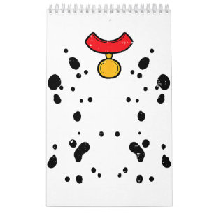 Dalmatian Costume Funny Halloween Puppy Dog Men Wo Calendar