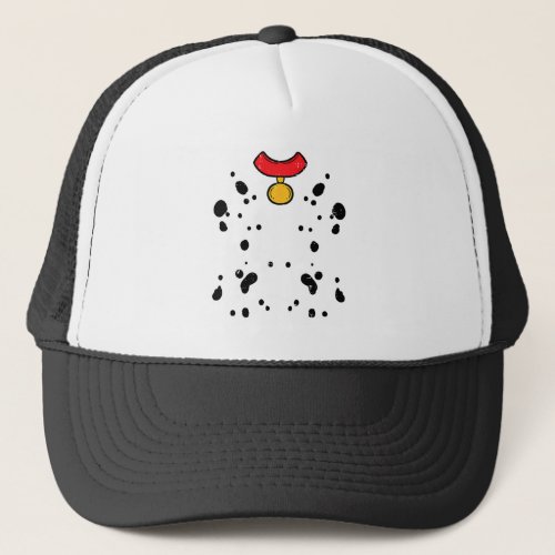 Dalmatian Costume Funny Halloween Puppy Dog Men Wo Trucker Hat