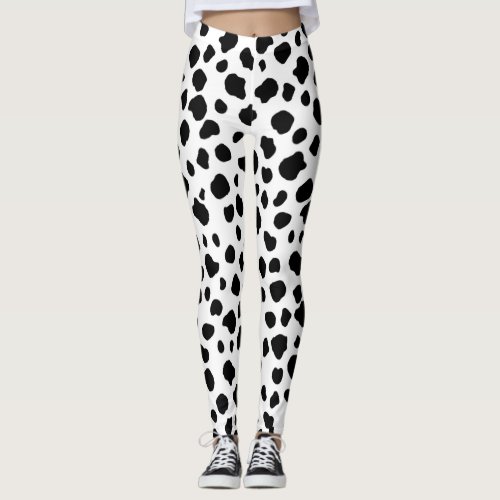 Dalmatian Cow Print Leggings