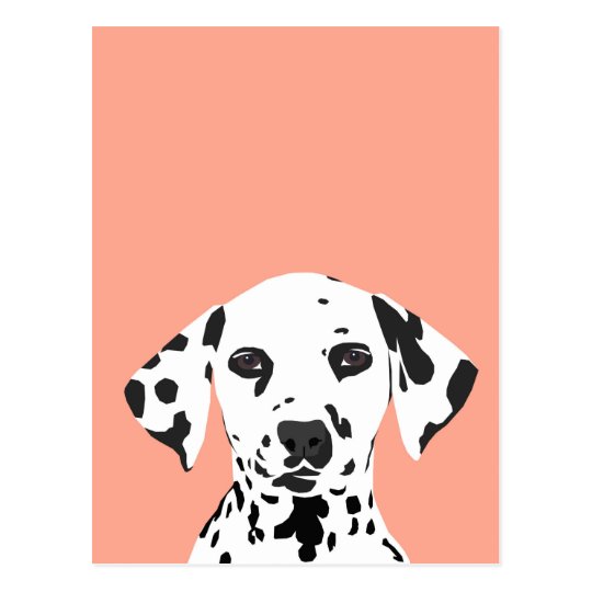 Download Dalmatian - Cute Dog Illustration for Dog Lover Postcard ...
