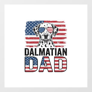 Dalmatian Dad Patriotic Vintage Dog Shirt Design_1 Floor Decals