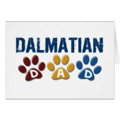 DALMATIAN Dad Paw Print 1 (Front Horizontal)