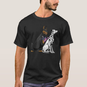 Dalmatian Doberman Dog Cool Tattoo Artist Gifts Ta T-Shirt