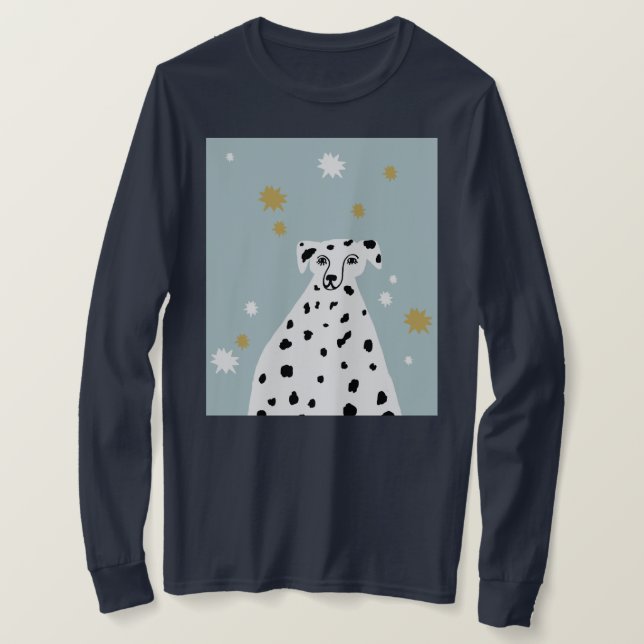 Dalmatian Dog Abstract Illustration   T-Shirt (Design Front)