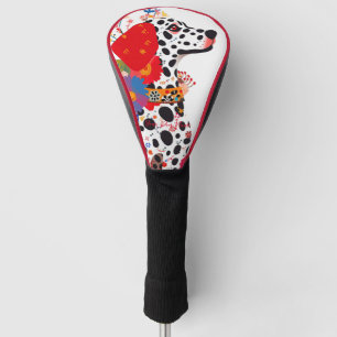 Dalmatian Dog and Flowers 001 - Tailor jewel Golf Head Cover
