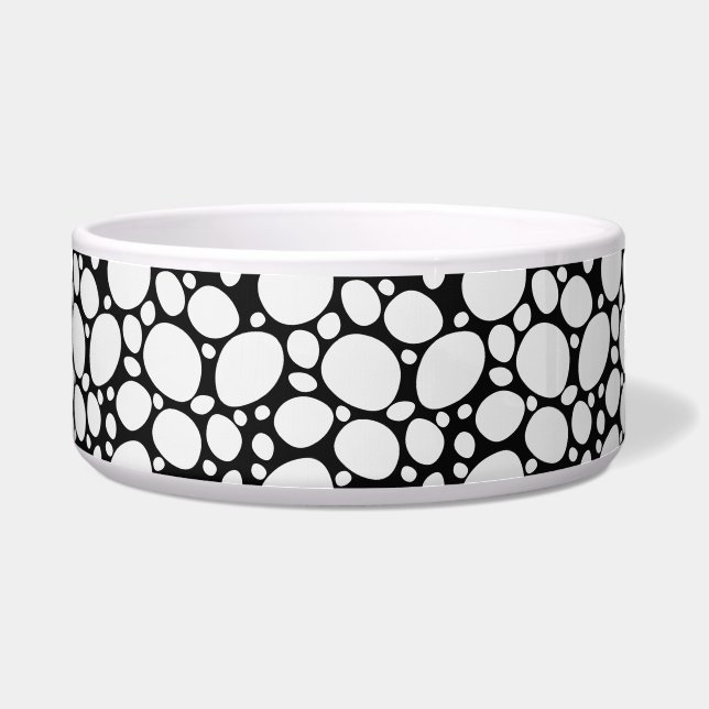 Dalmatian Dog Animal Black & White Pattern Bowl (Front)