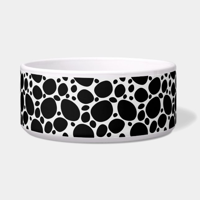 Dalmatian Dog Animal Black & White Pattern Bowl (Front)
