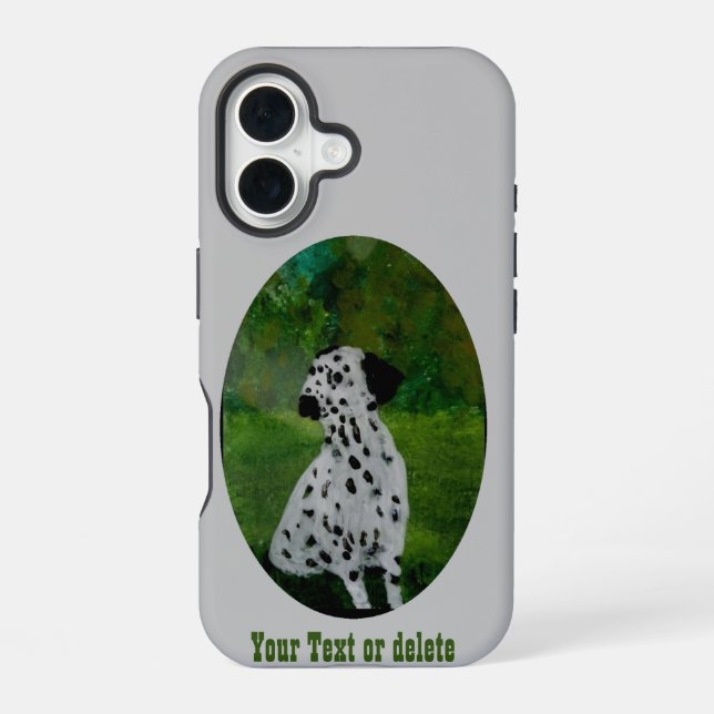Dalmatian Dog Art Custom iPhone Case (Back)