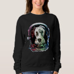 Dalmatian Dog Astronaut Dog Sweatshirt