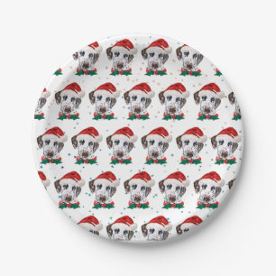 Dalmatian Dog Breed Christmas Paper Plates