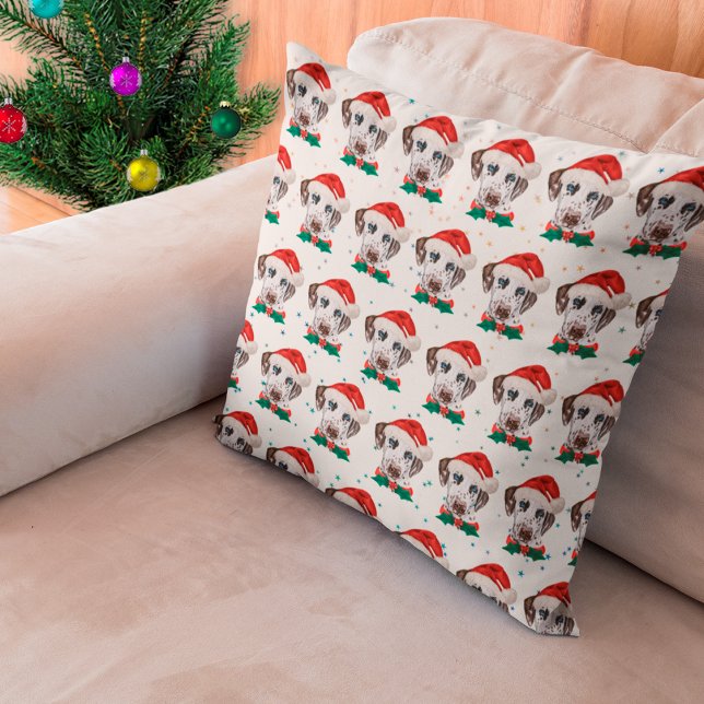 Dalmatian Dog Breed Christmas Throw Pillow (Creator Uploaded)