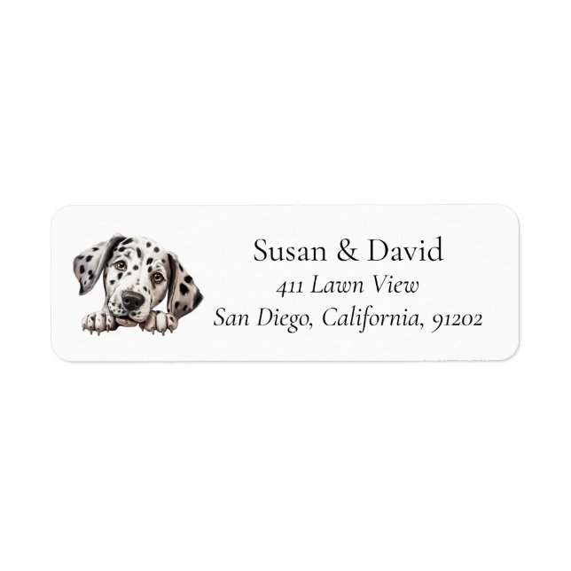 Dalmatian Dog Breed Pet Lovers Label (Front)