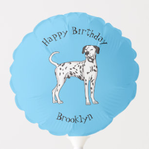 Dalmatian dog cartoon balloon