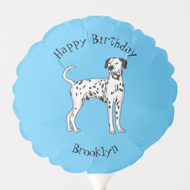 Dalmatian dog cartoon balloon (Front)