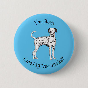 Dalmatian dog cartoon  button