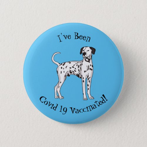 Dalmatian dog cartoon  button